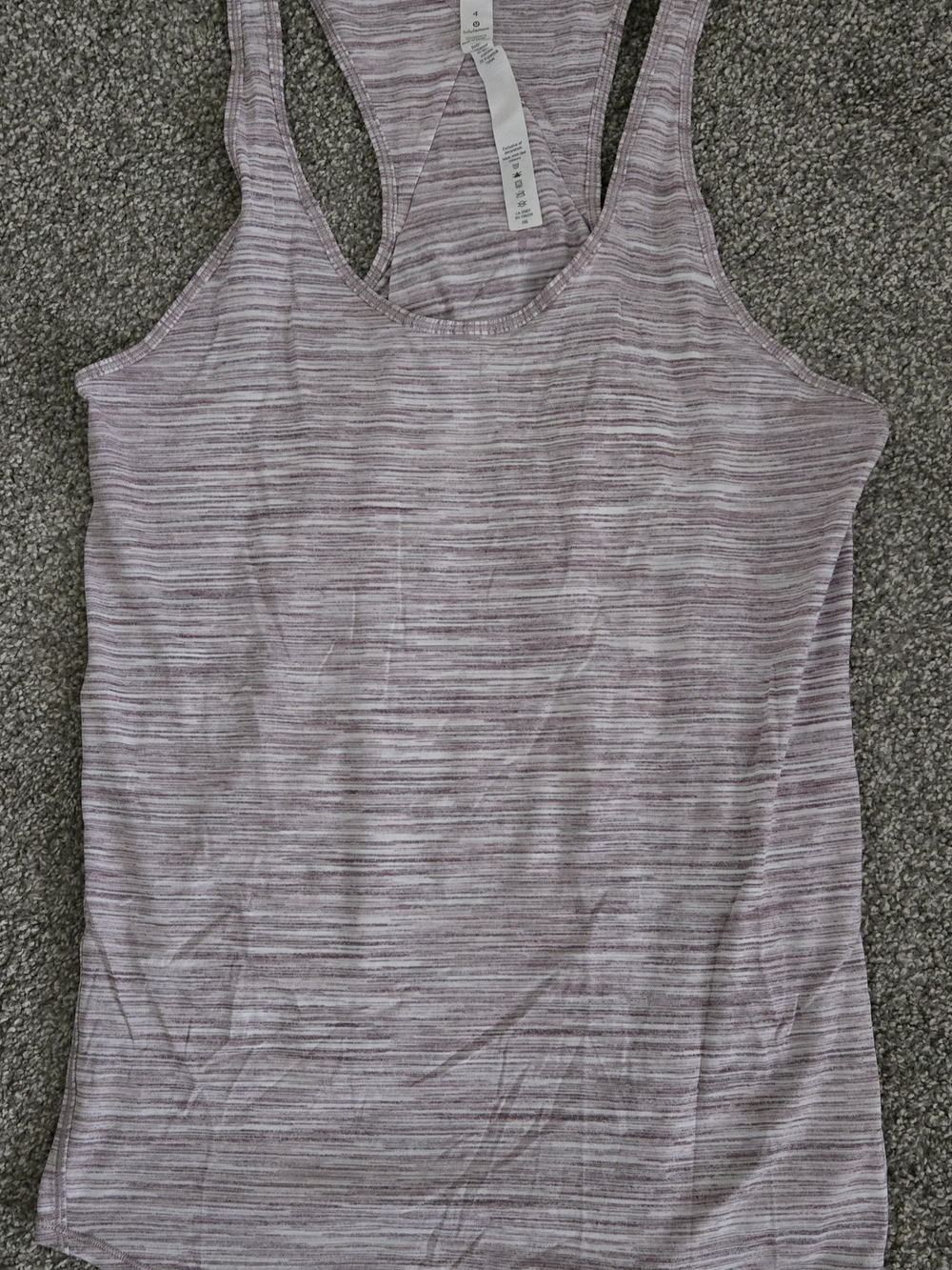 Lululemon Athletica Light Plum Space-Dye Racerback Tank